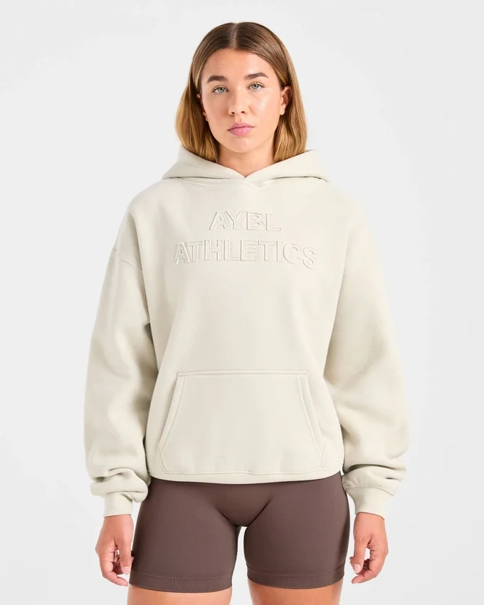 Sweat à capuche oversize avec application « Athletics »