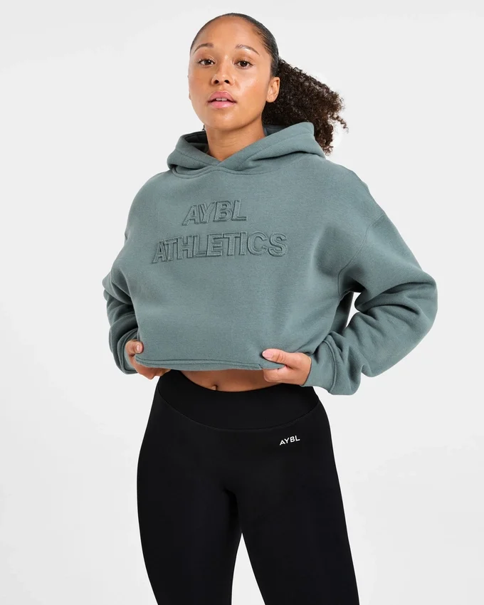 Sweat à capuche oversize avec application « Athletics »