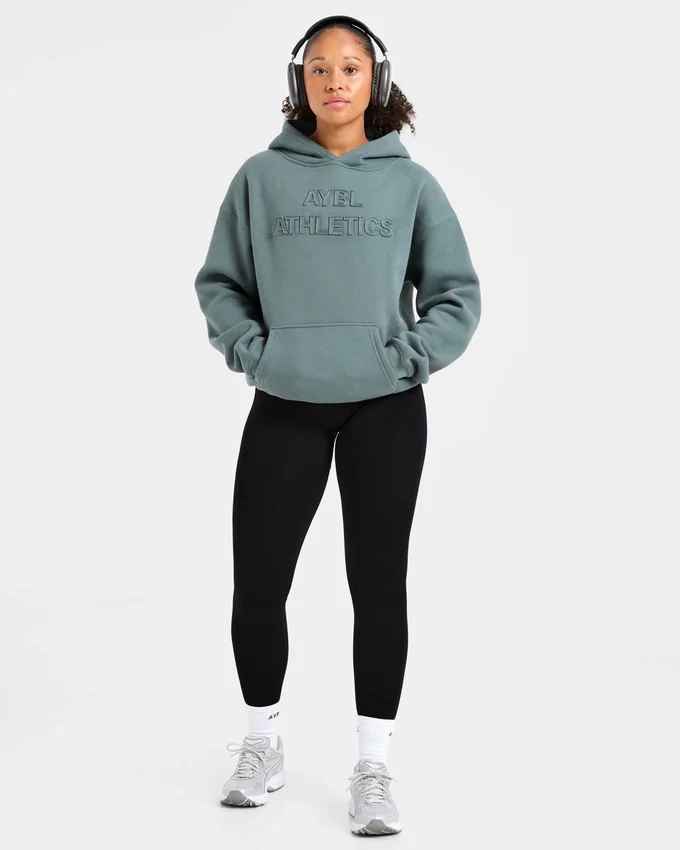 Sweat à capuche oversize avec application « Athletics »