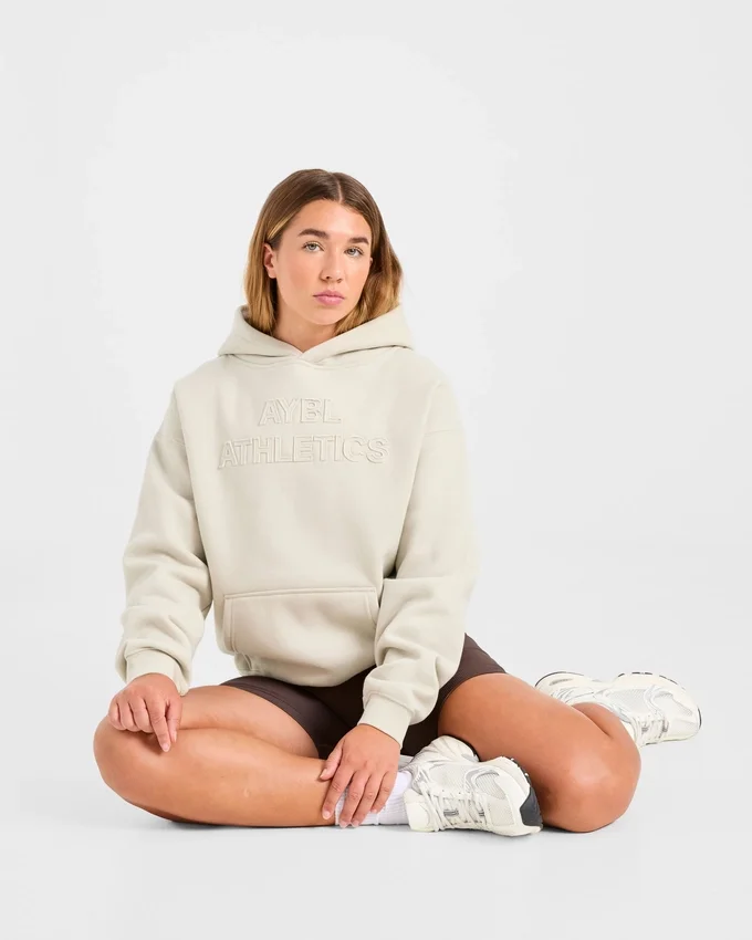 Sweat à capuche oversize avec application « Athletics »