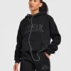 Sweat à capuche oversize avec applique « Varsity »