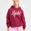 Sweat à capuche oversize avec inscription brodée