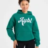 Sweat à capuche oversize avec inscription brodée