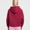 Sweat à capuche oversize avec inscription brodée