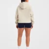 Sweat à capuche oversize avec inscription brodée