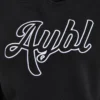 Sweat à capuche oversize avec inscription brodée