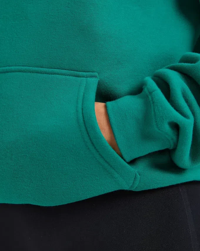 Sweat à capuche oversize avec inscription brodée