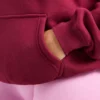 Sweat à capuche oversize avec inscription brodée