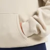 Sweat à capuche oversize avec inscription brodée