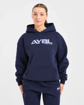 Sweat à capuche oversize brodé rétro