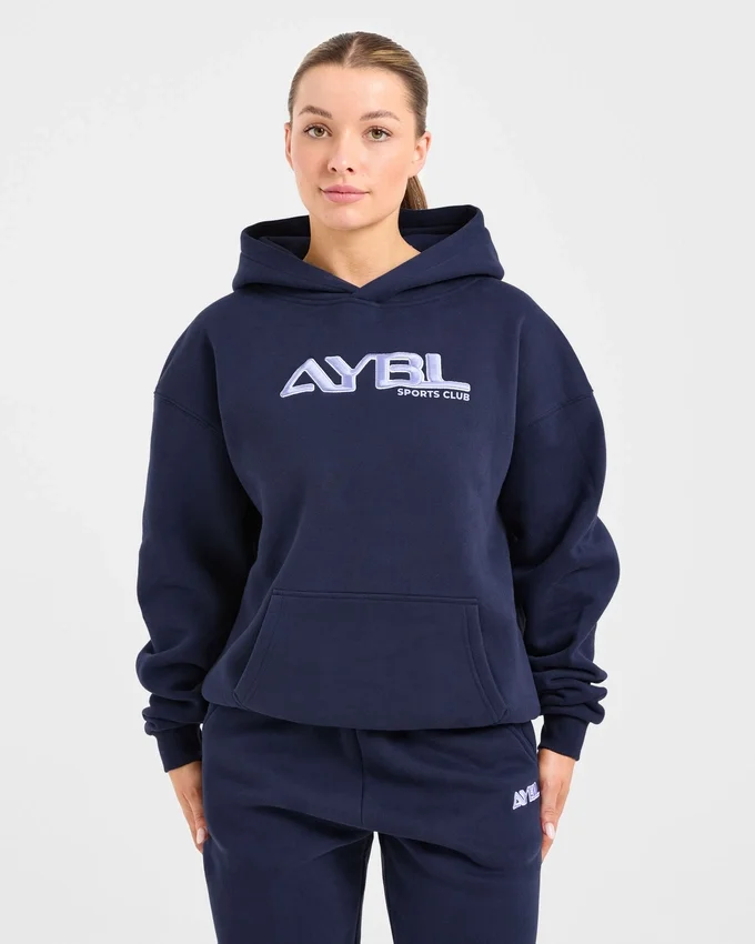 Sweat à capuche oversize brodé rétro