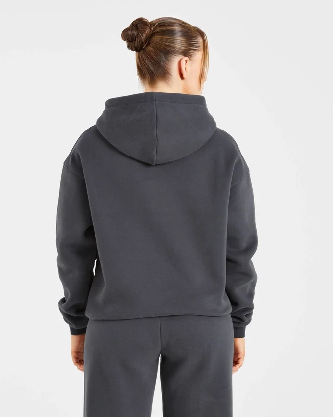 Sweat à capuche oversize brodé rétro