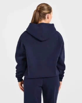 Sweat à capuche oversize brodé rétro