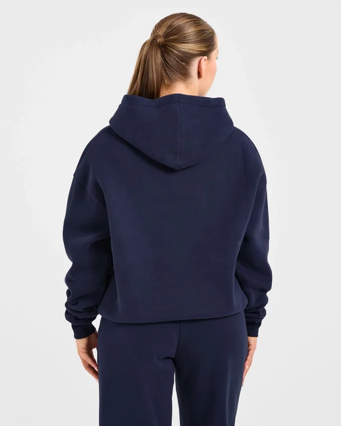 Sweat à capuche oversize brodé rétro
