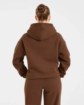 Sweat à capuche oversize brodé rétro