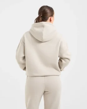 Sweat à capuche oversize brodé rétro