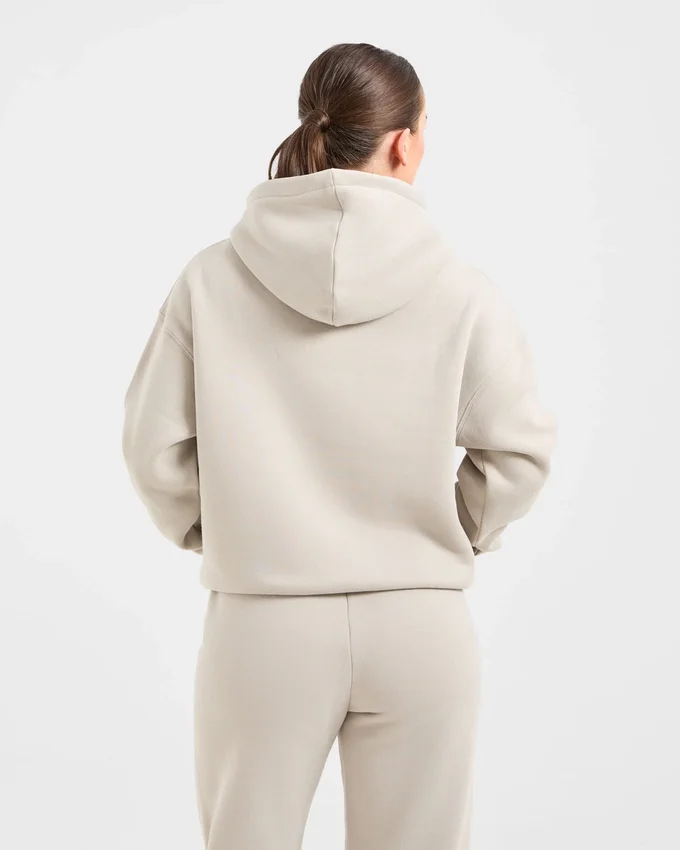 Sweat à capuche oversize brodé rétro