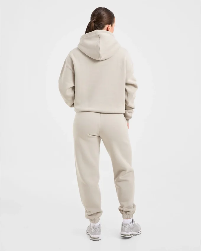 Sweat à capuche oversize brodé rétro