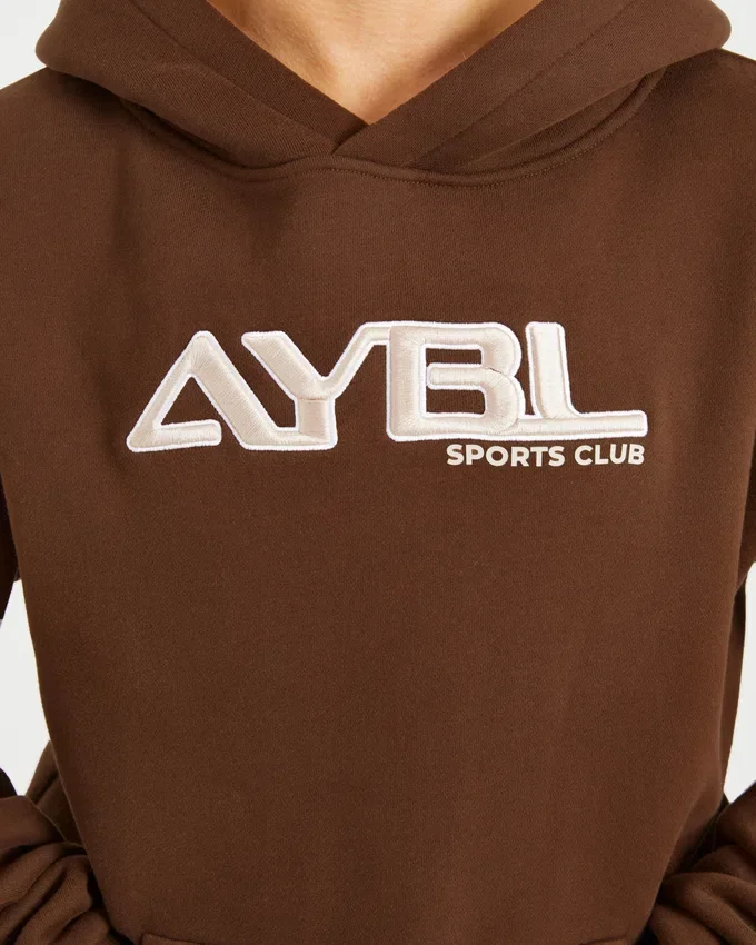 Sweat à capuche oversize brodé rétro