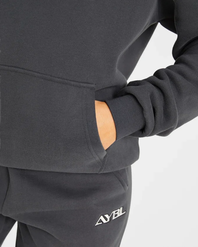 Sweat à capuche oversize brodé rétro