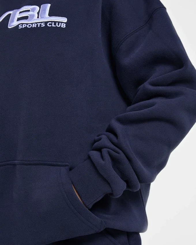 Sweat à capuche oversize brodé rétro