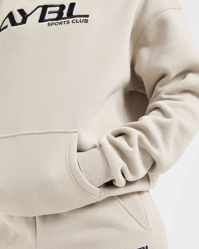 Sweat à capuche oversize brodé rétro