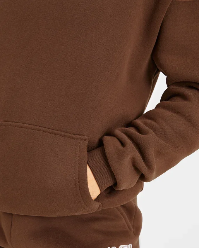 Sweat à capuche oversize brodé rétro