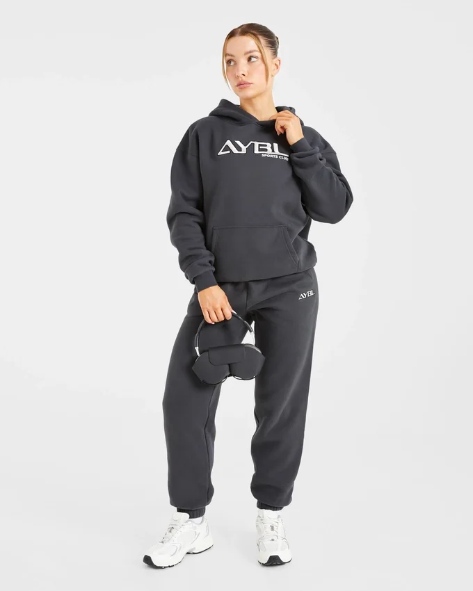 Sweat à capuche oversize brodé rétro
