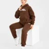 Sweat à capuche oversize brodé rétro