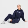 Sweat à capuche oversize brodé rétro