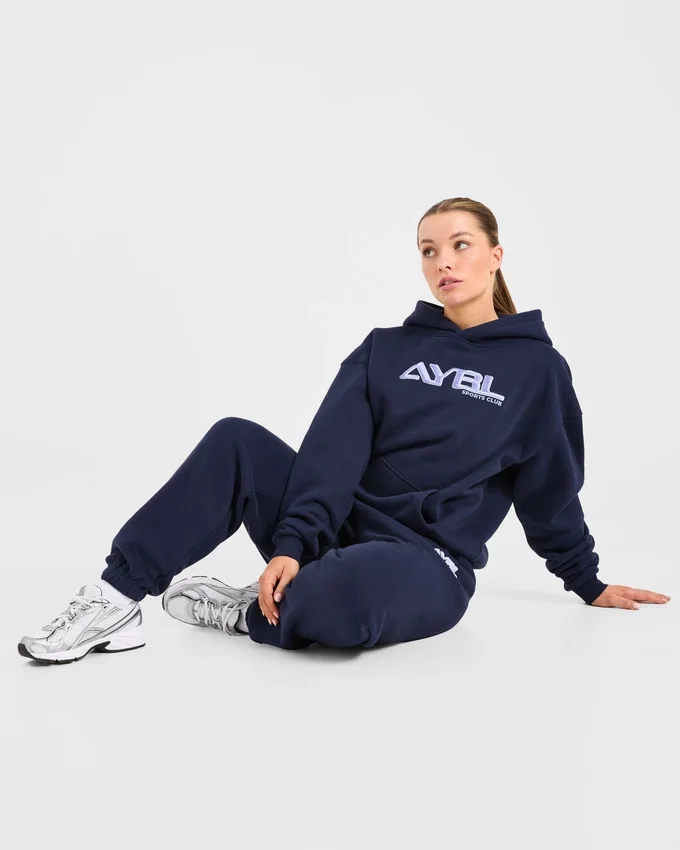 Sweat à capuche oversize brodé rétro