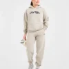 Sweat à capuche oversize brodé rétro