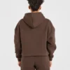 Sweat à capuche oversize classique et douillet