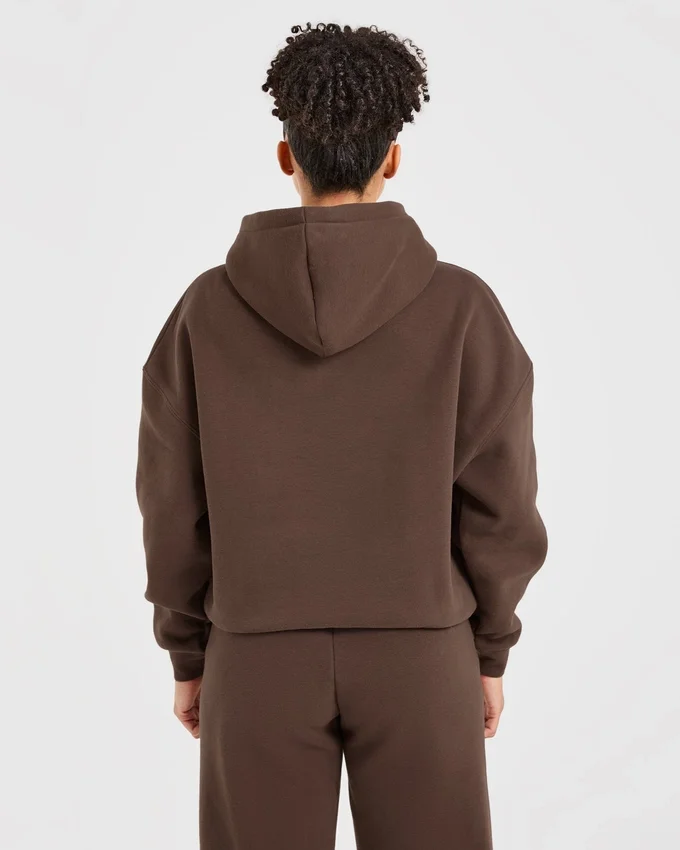 Sweat à capuche oversize classique et douillet