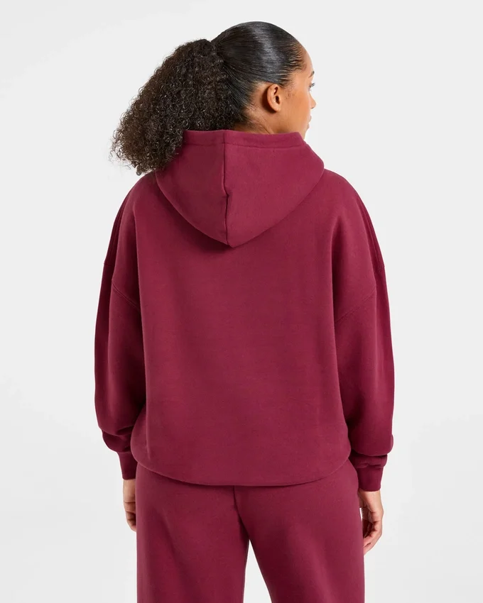 Sweat à capuche oversize classique et douillet