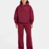 Pantalon de jogging classique oversize à jambes droites et en molleton
