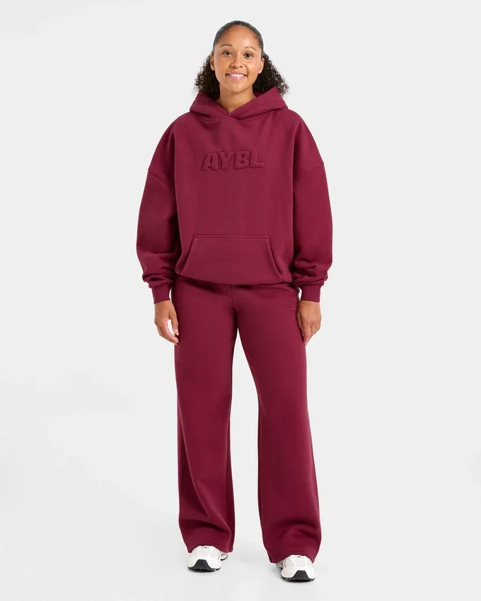 Pantalon de jogging classique oversize à jambes droites et en molleton