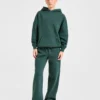 Pantalon de jogging classique oversize à jambes droites et en molleton
