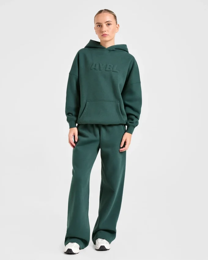 Pantalon de jogging classique oversize à jambes droites et en molleton