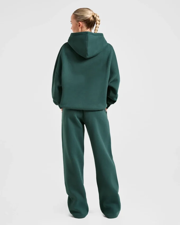 Pantalon de jogging classique oversize à jambes droites et en molleton