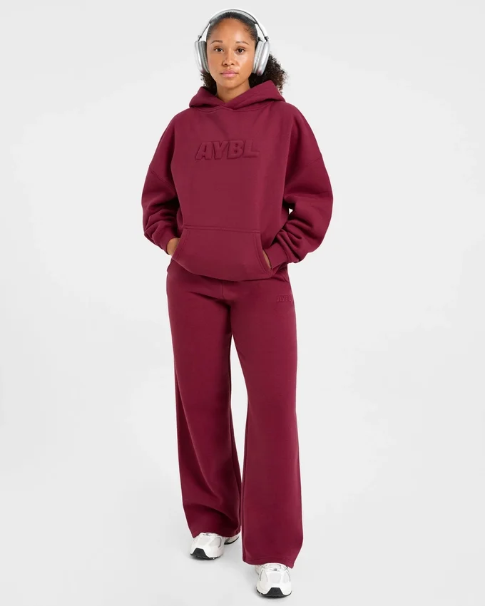 Pantalon de jogging classique oversize à jambes droites et en molleton