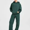 Pantalon de jogging classique oversize à jambes droites et en molleton