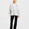 Sweat à capuche oversize en maille avec logo minimaliste « Varsity »
