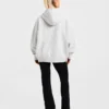 Sweat à capuche oversize en maille avec logo minimaliste « Varsity »