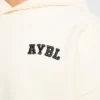 Sweat à capuche oversize en maille avec logo minimaliste « Varsity »
