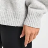 Sweat à capuche oversize en maille avec logo minimaliste « Varsity »