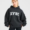 Sweat à capuche oversize en maille « Varsity »