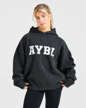 Sweat à capuche oversize en maille « Varsity »