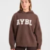 Sweat à capuche oversize en maille « Varsity »