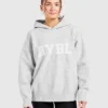 Sweat à capuche oversize en maille « Varsity »